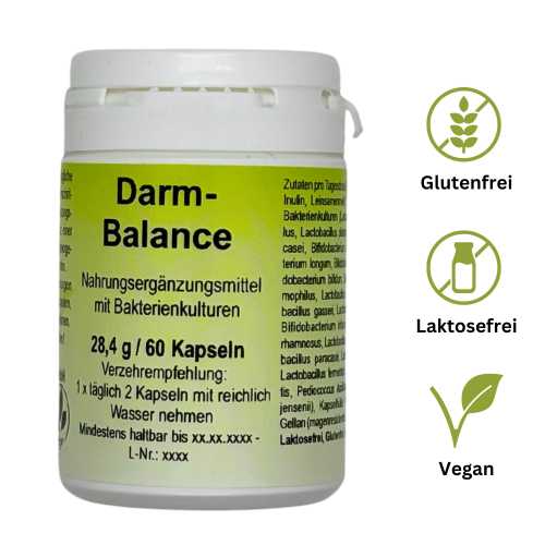 Darm-Balance mit Bakterienkulturen