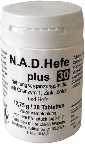 NAD Hefe plus – Unterstützung für Zellenergie & Gehirnfunktion