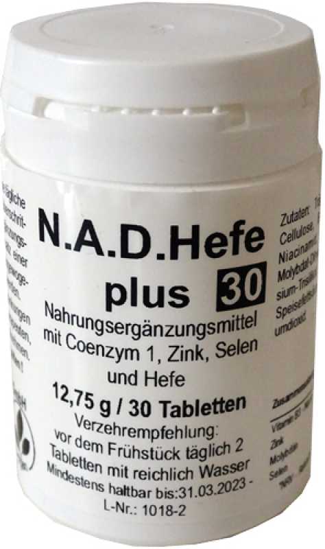 NAD Hefe plus – Unterstützung für Zellenergie & Gehirnfunktion