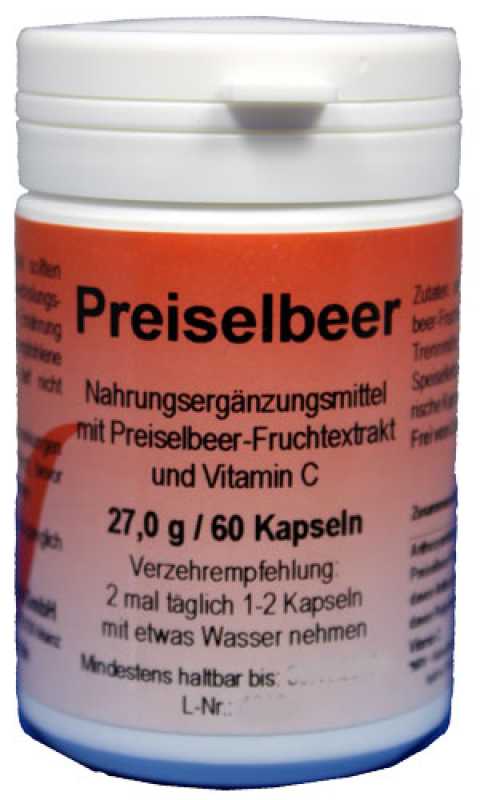 Preiselbeere Kapseln – Natürliche Unterstützung für Blase & Harnwege