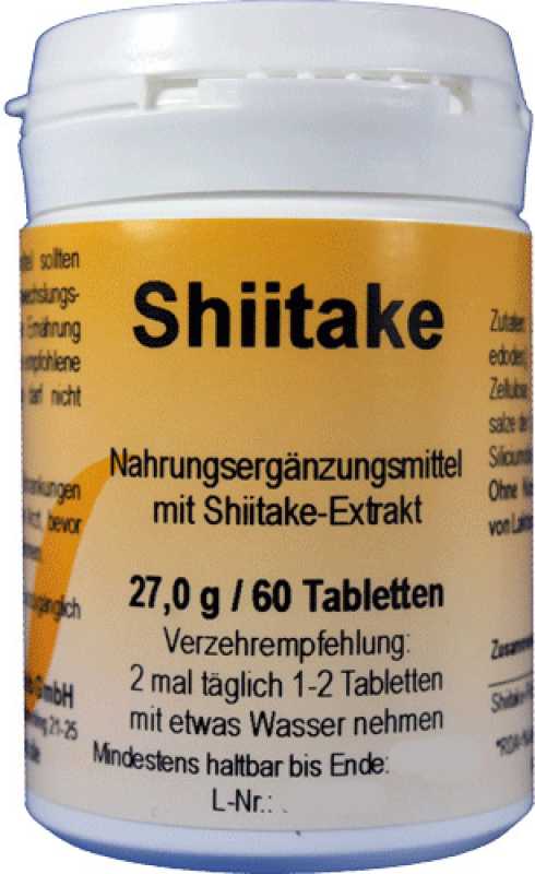 Shiitake Tabletten – Natürliche Unterstützung für Immunsystem & Vitalität