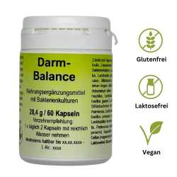 Darm-Balance mit Bakterienkulturen